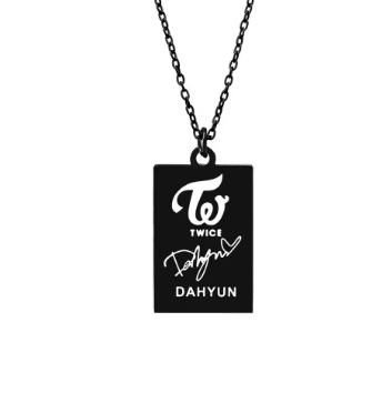 Twice Members Necklace - Stylish Stainless Steel Jewelry