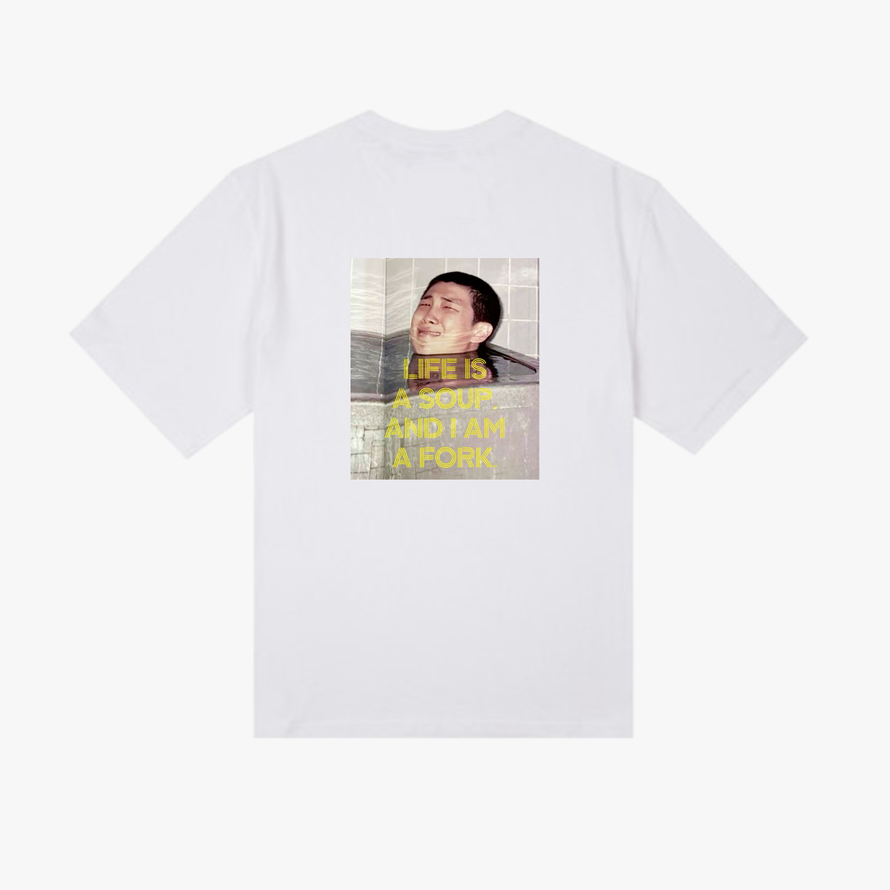 RM (Namjoon) 'LIFE IS A SOUP AND I AM A FORK' T-shirt