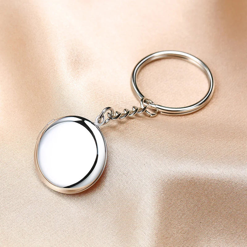Vnox Heart Locket Keychain – Custom Stainless Steel Pendant for Your IDOL’s Photo