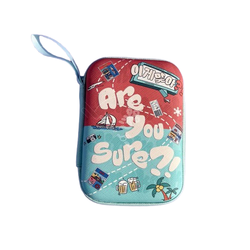 BTS – Leather Zipper Pouch (Portable Travel Bag)