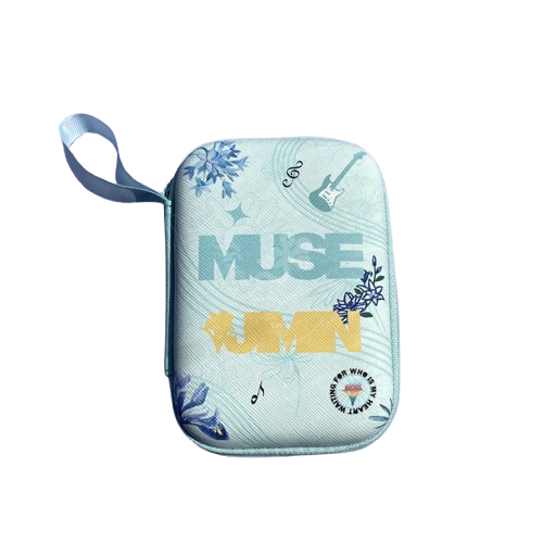 BTS – Leather Zipper Pouch (Portable Travel Bag)