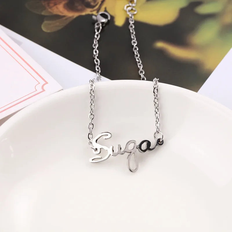 BTS Member Signature Bracelet – Stainless Steel