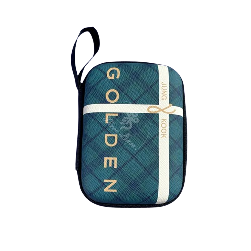 BTS – Leather Zipper Pouch (Portable Travel Bag)