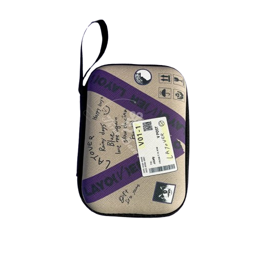 BTS – Leather Zipper Pouch (Portable Travel Bag)