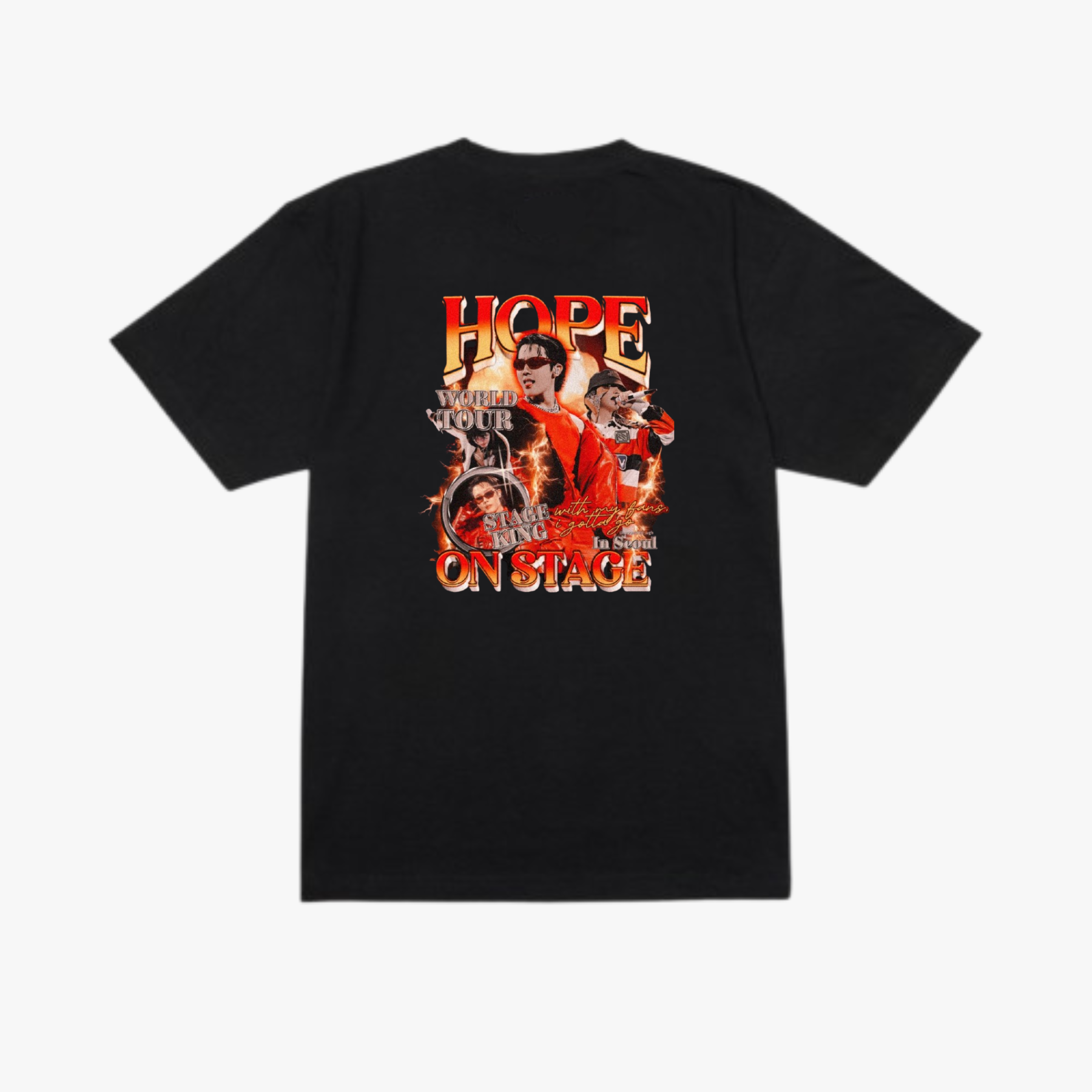 アイドル HOPE ON THE STAGE FINAL T-Shirt HOPE ON THE STAGE_FINAL]】T-Shirt (Red) BTS J - Hope t shirt “Hope