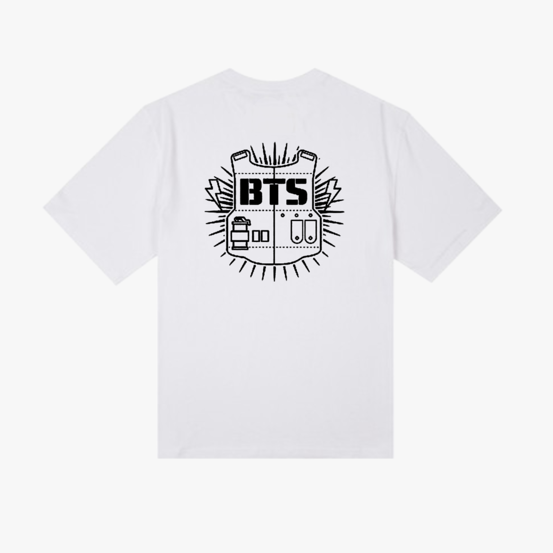 BTS 'Bulletproof Vest' Exclusive T-shirt – K-IDOL MERCH