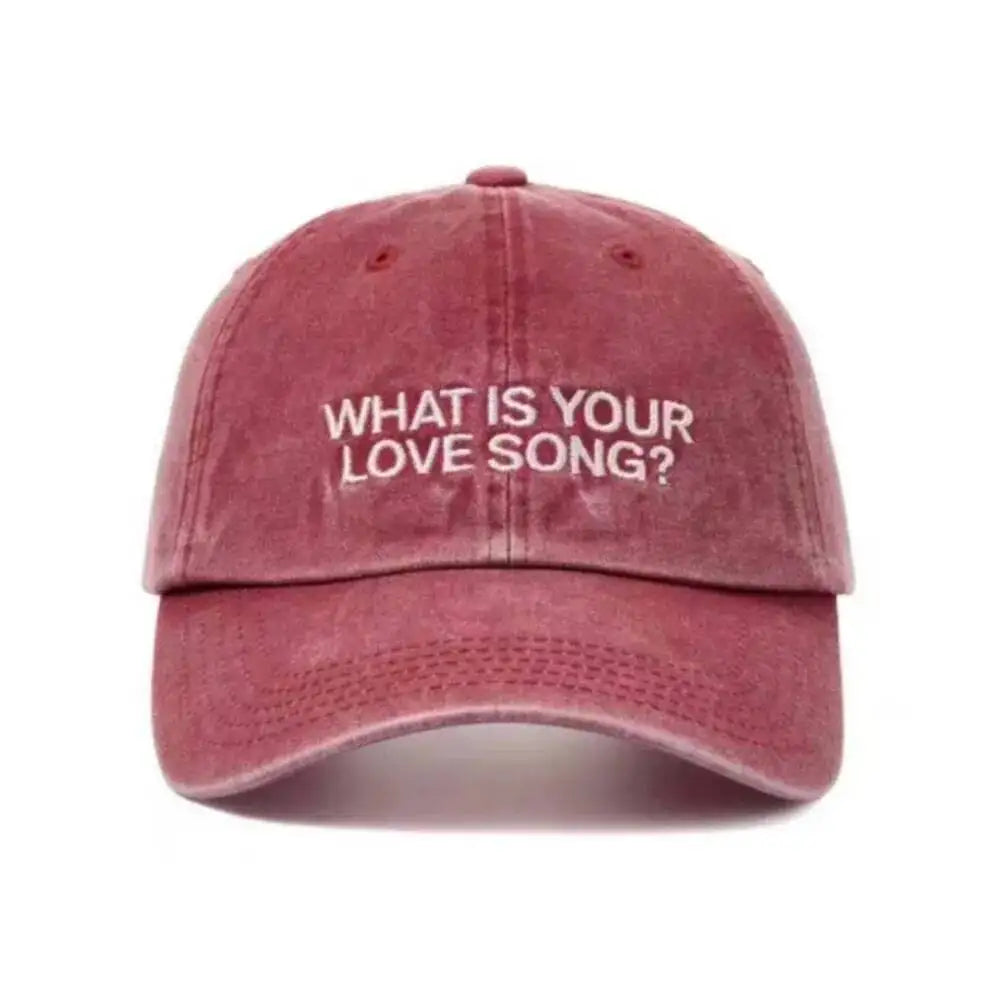 KEEP SWIMMING / What Is Your Love Song? Baseball Cap – Adjustable Strap Hat