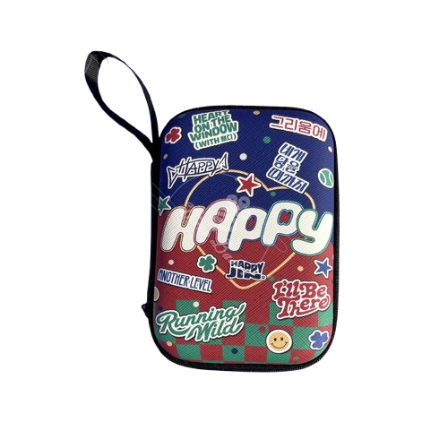 BTS – Leather Zipper Pouch (Portable Travel Bag)