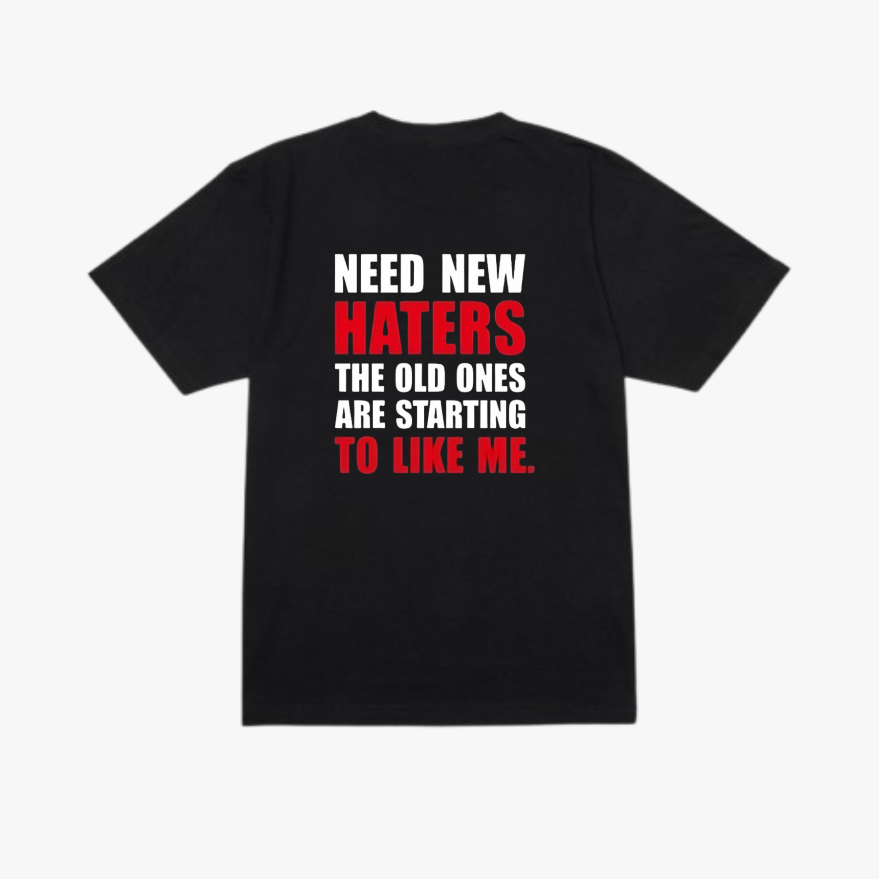 Jungkook 'NEED NEW HATERS, THE OLD ONES ARE STARTING TO LIKE ME' T-shirt